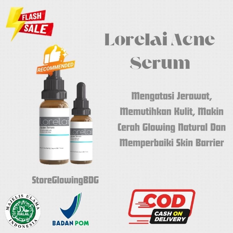 Lorelai Acne Serum - Serum Acne Penghilang Jerawat, Bekas Jerawat, Flek Hitam, Sudah bpom Scarlet Wa