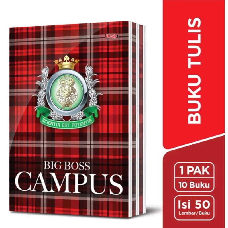 

Buku Tulis S!du Big Boss Campus 50 Lembar / Bigboss Campuss Isi 50 Lembar (1 Pack Isi 10 Pcs)