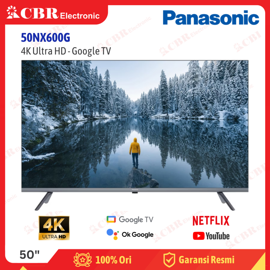 TV Panasonic 50 Inch LED 50NX600G (4K UHD-Google TV)