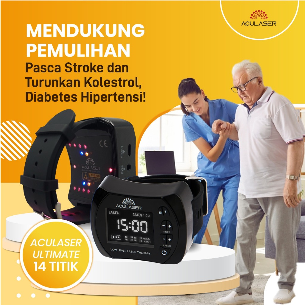 Dr Laser Supreme 16 Titik - Jam Tangan Laser Terapi Kaki, Terapi Tangan, Terapi Stroke Bergaransi dan Original 100%-7