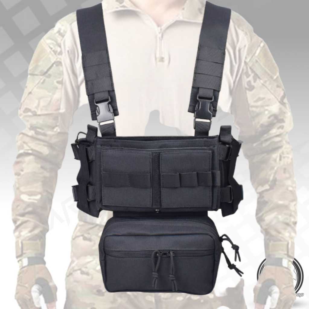 Rompi Micro Tas dada rompi dada tas velcro rompi tactical