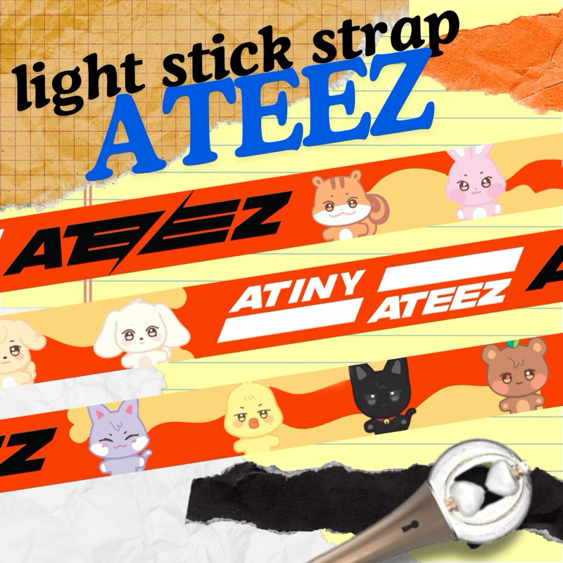 ATEEZ Light Stick/Bag Strap for Atiny (fanmade merch)