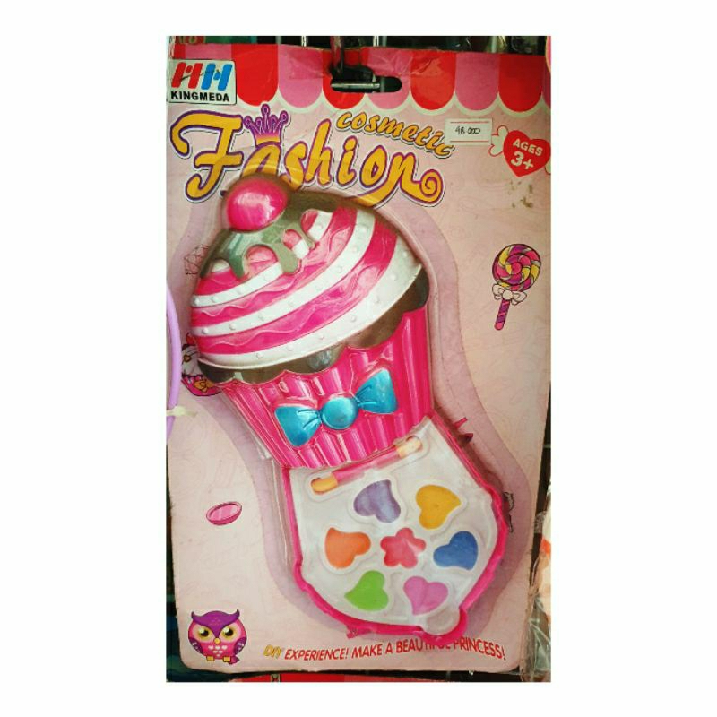 MAINAN ANAK LATIHAN MAKEUP MAINAN KOSMETIK ANAK MAKEUP KARAKTER LUCU ADA CUTE PANDA, ICE CREAM DAN C
