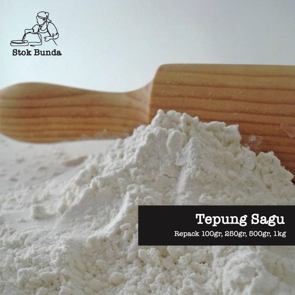 

Tepung Sagu Repack kemasan 100gr 250gr 500gr 1000gr