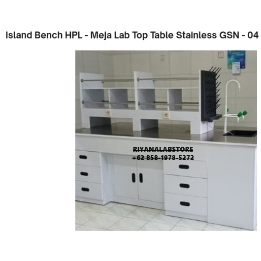 Island Bench HPL - Meja Lab Top Table HPL GSN - 05