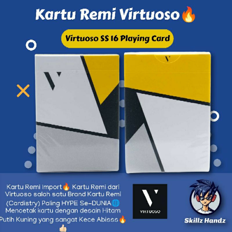 Kartu Remi Virtuoso SS 16 (Cardistry) Kartu Remi Import Segel Rare Item