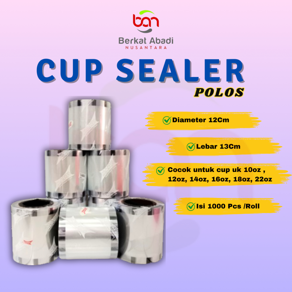 CUP SEALER PLASTIK / LID CUP SEALER / LID CUP MURAH / LID CUP POLOS
