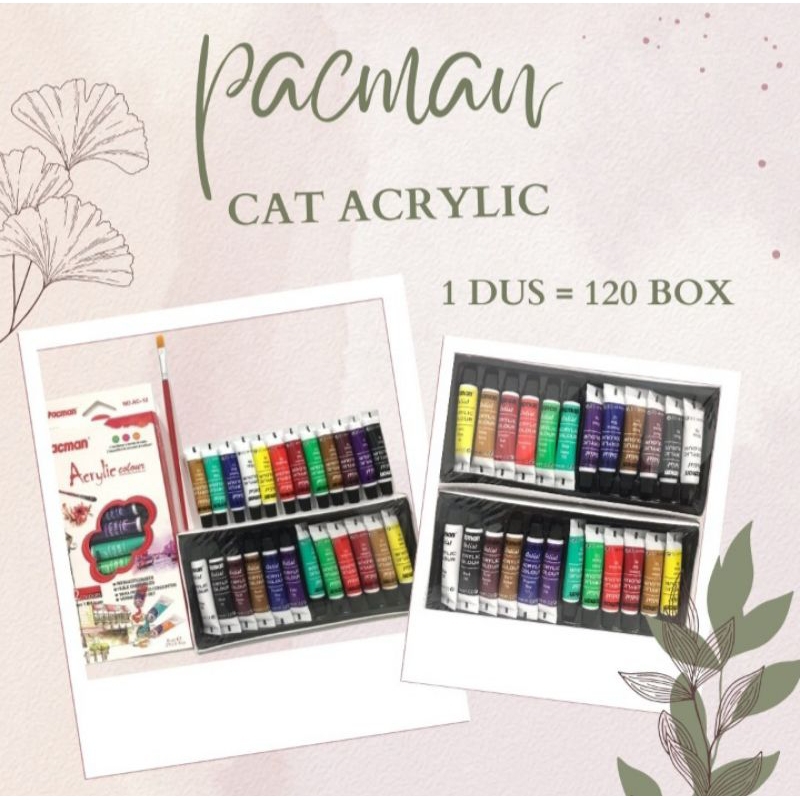

Cat Akrilik / Acrylic Color Paint Set 12 Warna 6 ML