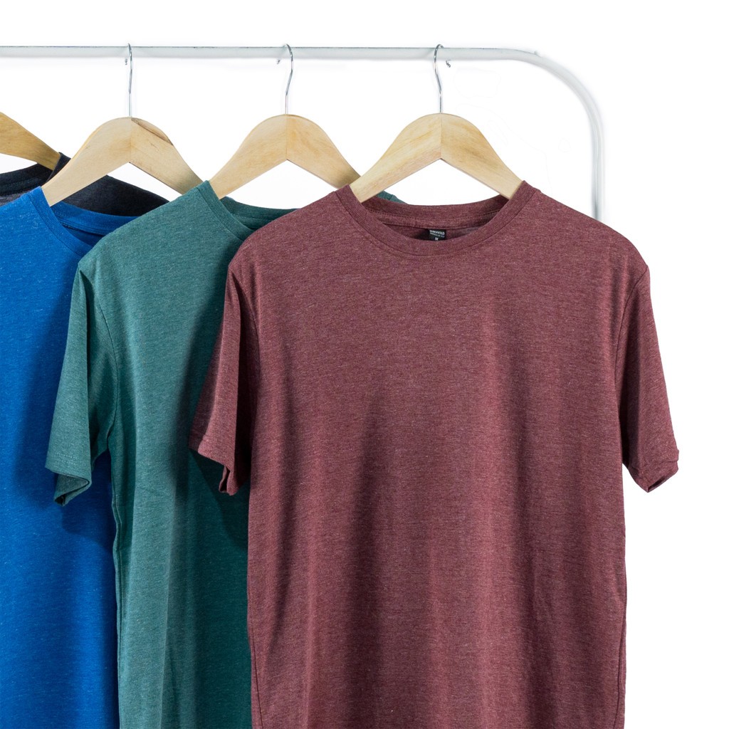 Baju Kaos Polos Pria Lengan Pendek Kaos Misty Twotone Premium