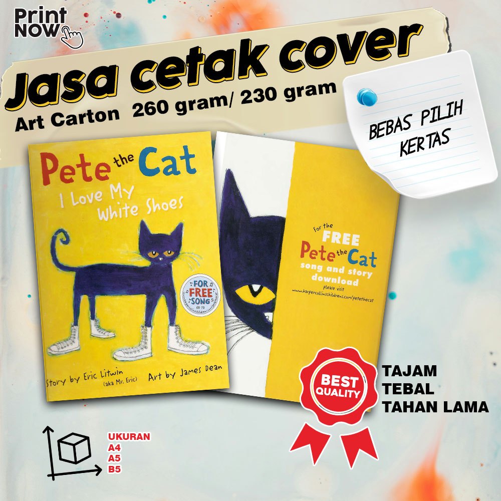 

Cetak Cover Buku Softcover Size A5 A4 B5 Art Carton 260 gram/ 230 gram