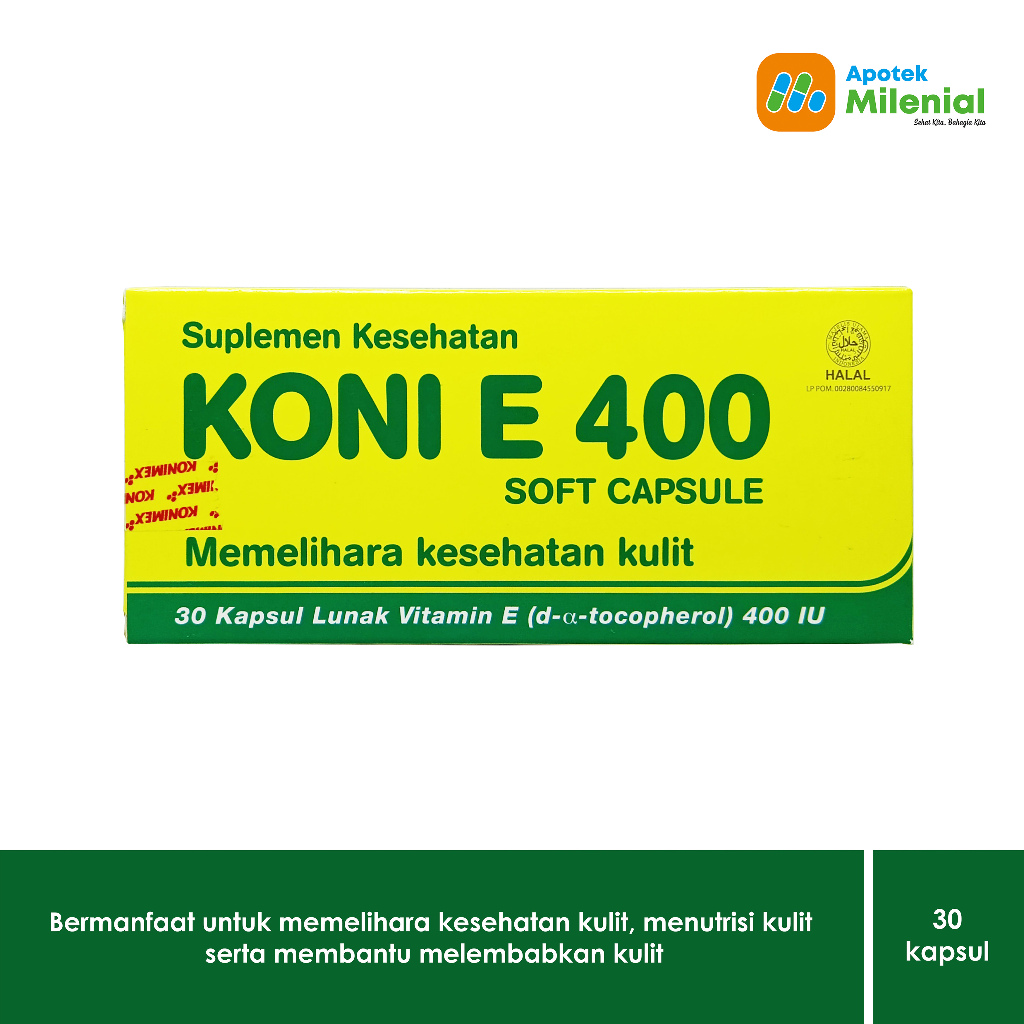 Koni E 400 Natural Vitamin E 400 IU Suplemen Promil