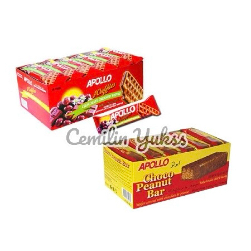 

[Eceran] Apollo Waffles Chocolate Apollo Choco Peanut Bar Waffle Apollo Malaysia Waffle Coklat