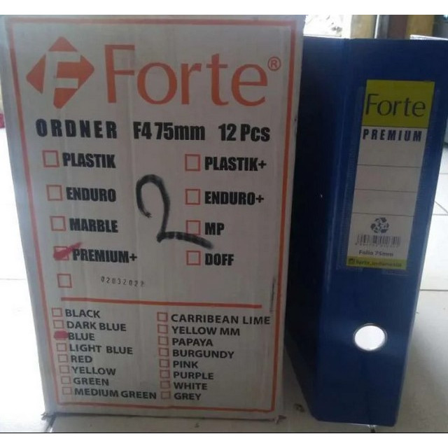 Ordner Forte Folio / Ordner Forte F4 75mm 1 Dus isi 12 pcs