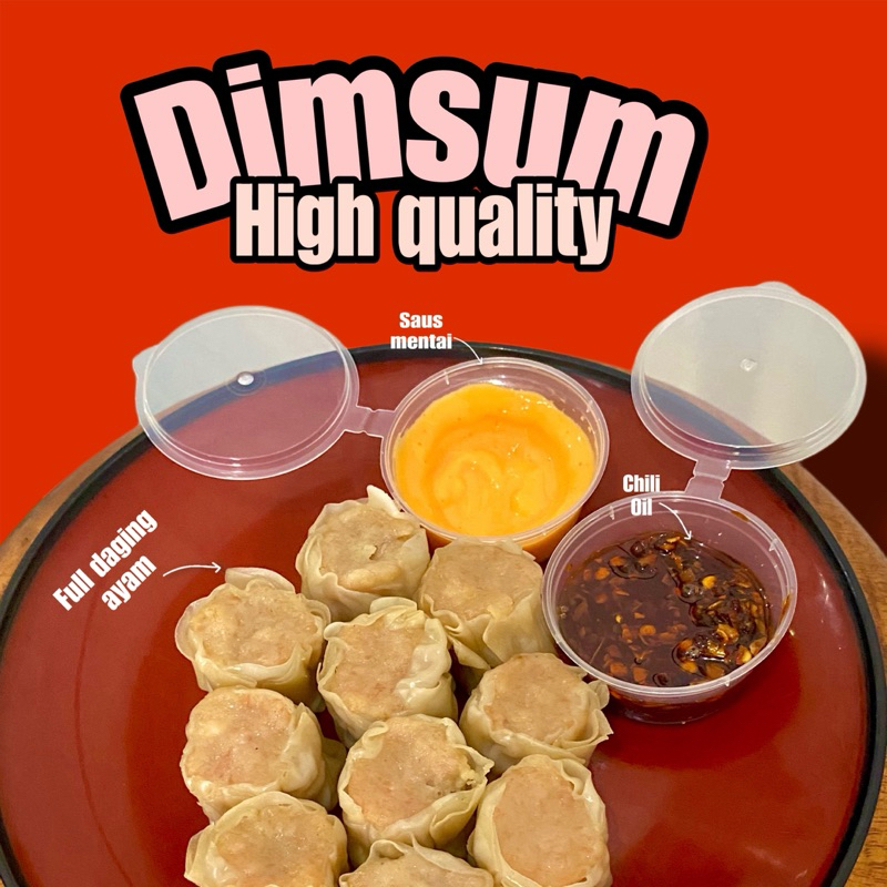 

DIMSUM FROZEN ISI 10pcs FREE chili oil dan saus mentai