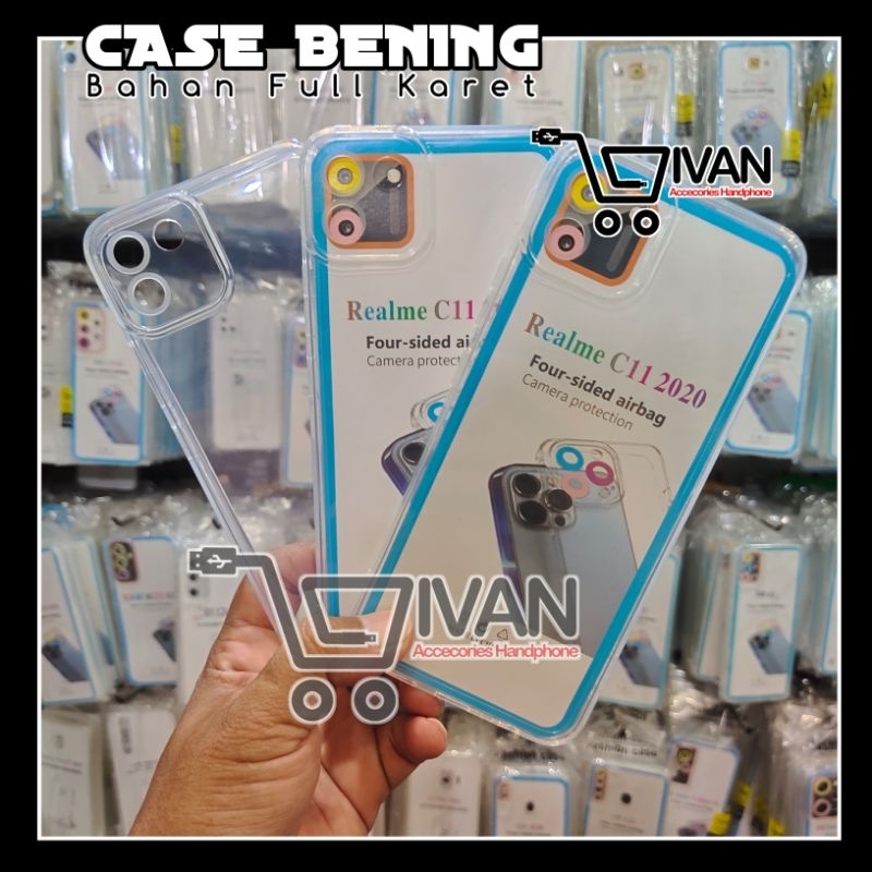SILIKON CASE CLEAR BENING TRANSPARAN AIRBAG REALME C11 2020 CASING HP