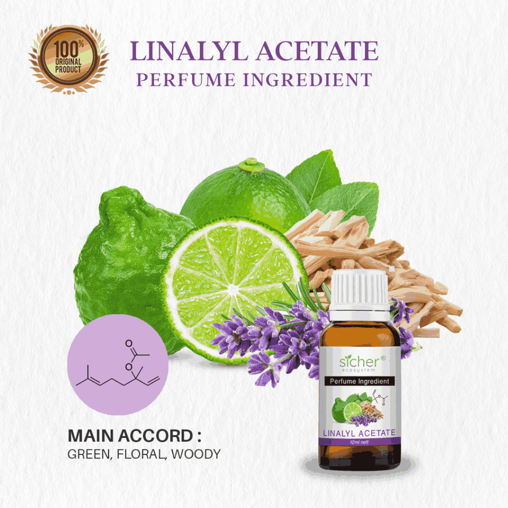 Sicher Natural Isolate Oil (Perfume Ingredient / RAW Material) Linalyl Acetate 10ml