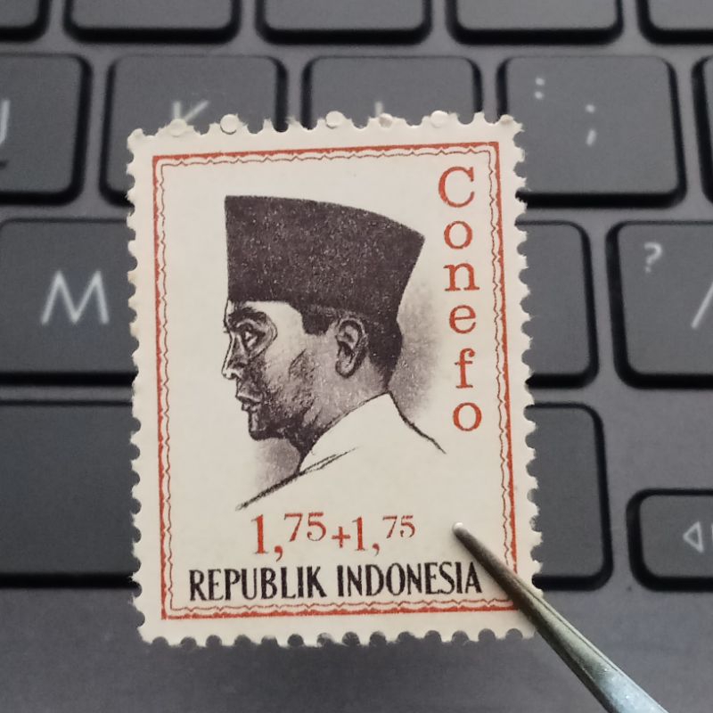 

Perangko Kuno Soekarno Conefo 1.75+1.75 Rupiah Mint - Prangko