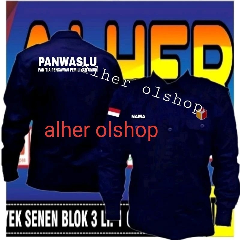 kemeja panwaslu baju panwaslu seragam panwaslu Pdh panwaslu kemeja kerja panwaslu baju kerja panwasl