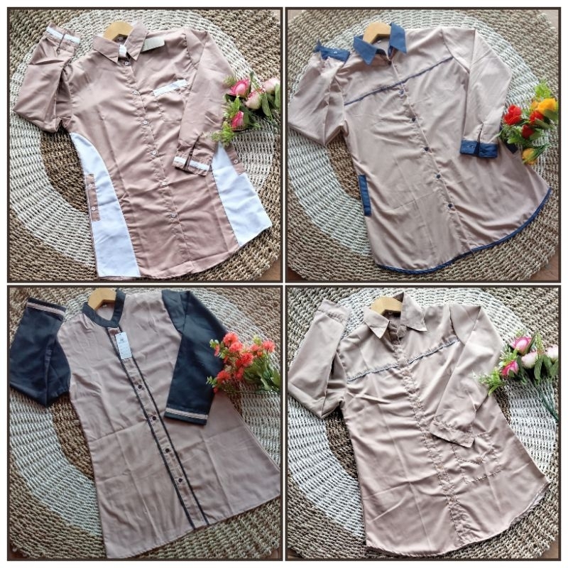 Tunik Santri Putri Coksu | Atasan Santriwati | Baju Santri Putri | Baju Santriwati | Atasan Santri P