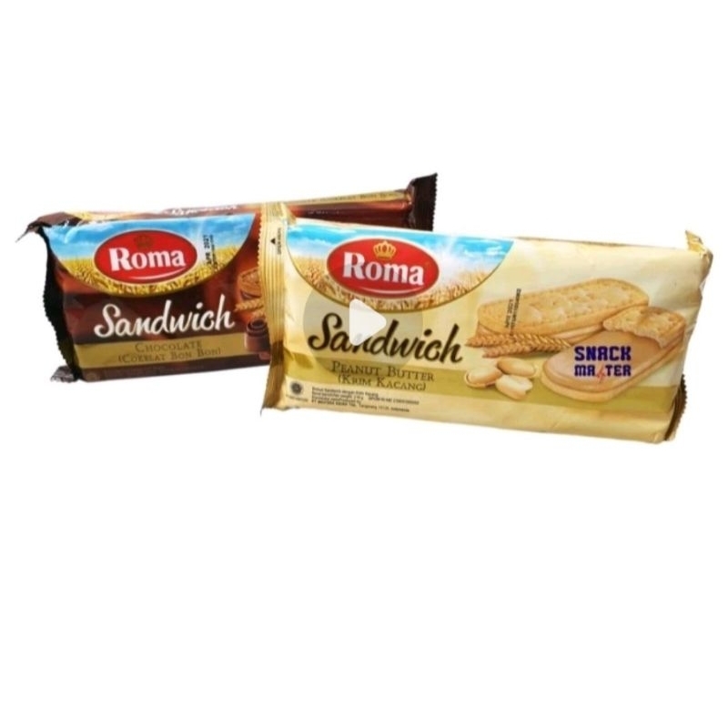 

Maknyuss1 Roma Cream Coklat 189 Gr/ Roma Kelapa 300Gr / Roma Sandwich 206 Gr