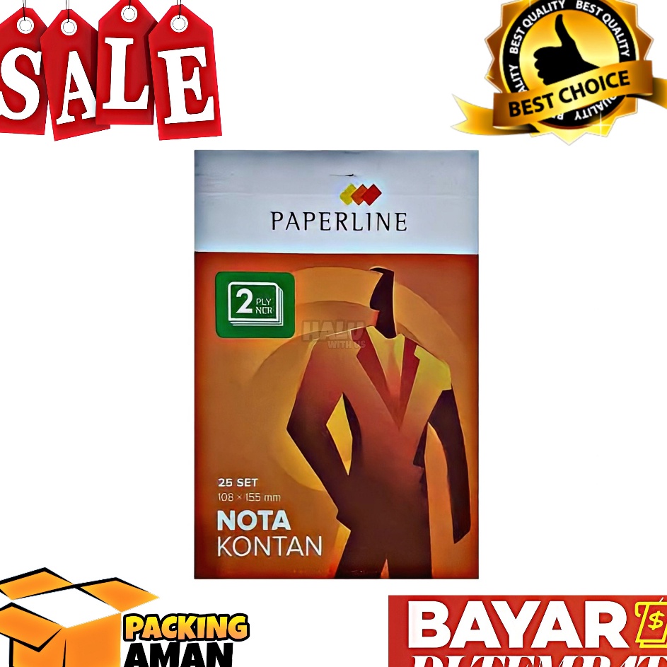 

Paket Hemat BISA COD PROMO 1 Pcs Bon Nota Kontan PAPERLINE 2 Ply Rangkap 2 Rangkap Kecil