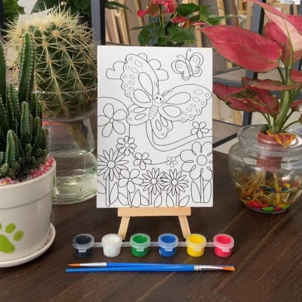 

Harga lebay BS Kanvas Lukis Sketsa Gambar Siap Pakai Papan Kanvas Lukis Menggambar DIY Set Anak Kado Ulang Tahun Hampers