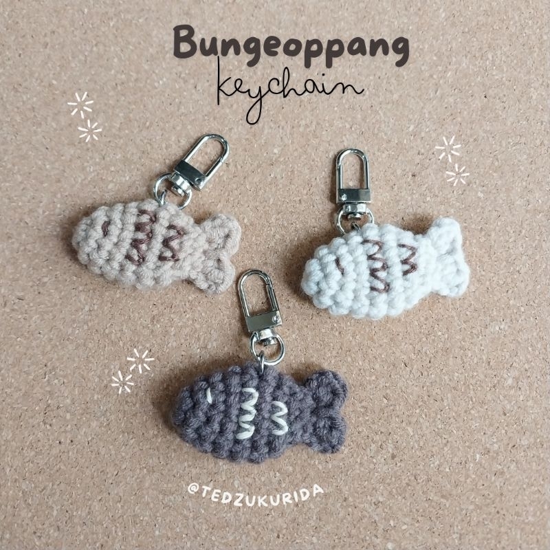 Amigurumi Taiyaki Keychain/ Bungeoppang keychain