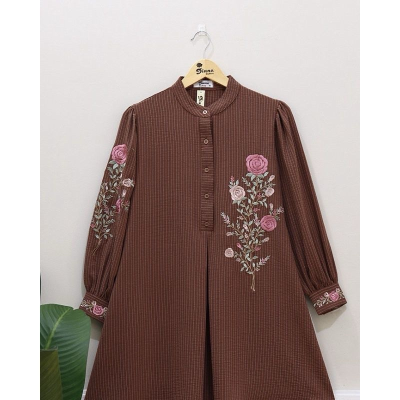 TUNIK WANTA SALUR PREMIUM BAHAN LINEN CRINGKLE