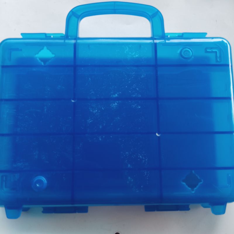 Tas koper hot box carry case hotwheels biru