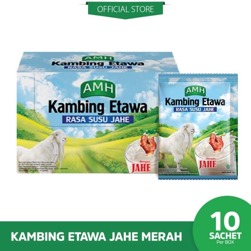 

AMH Susu Kambing Etawa Jahe| Original 10 Sachet