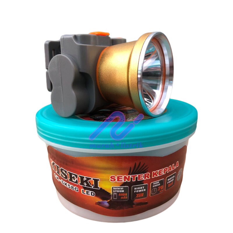 Senter Kepala Kiseki 35W CK-SK58G Cahaya Putih