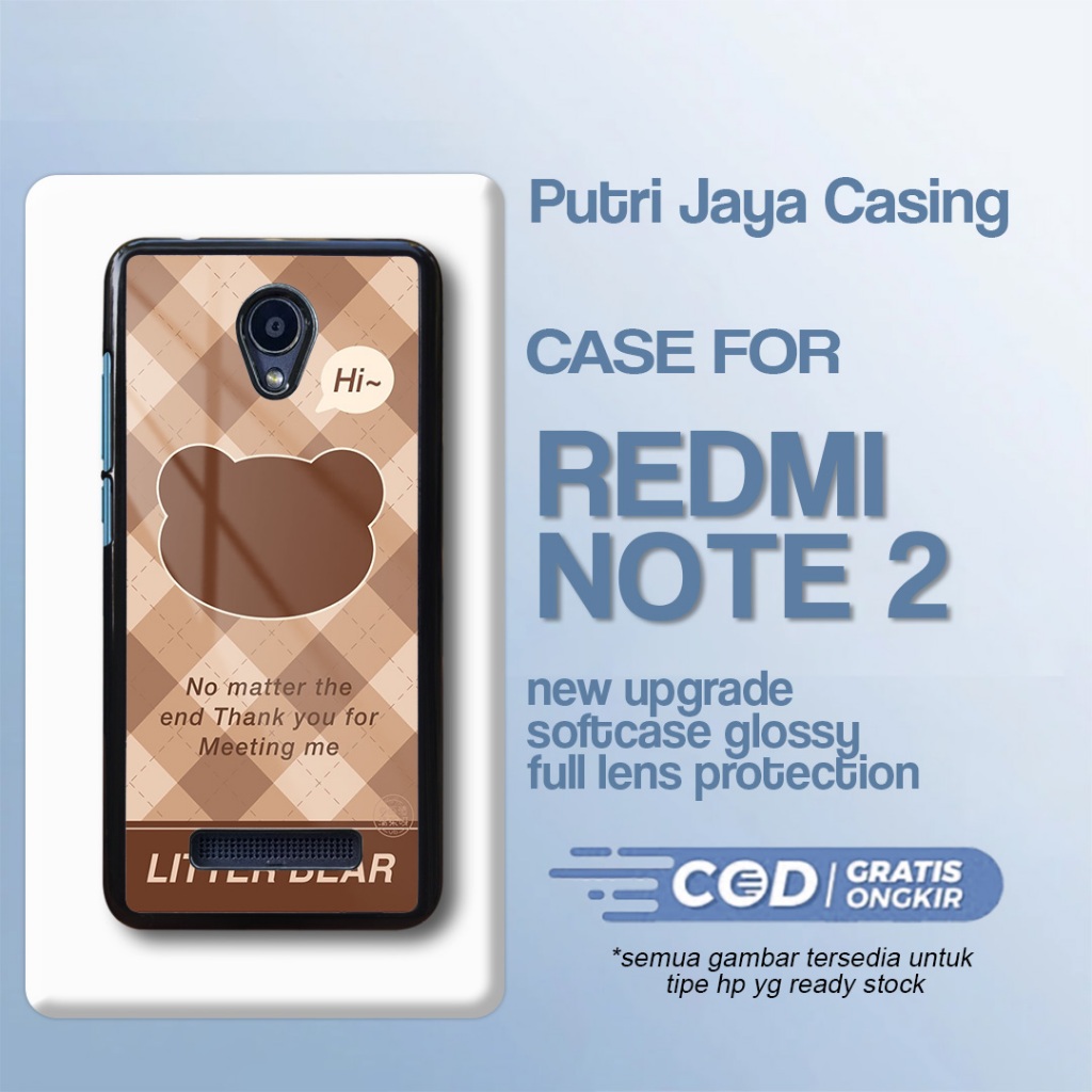 Case Redmi Note 2 Terbaru - Redmi Note 2  - Motif Cute 03 Baru Cute - Hardcase Premium Glossy - Soft