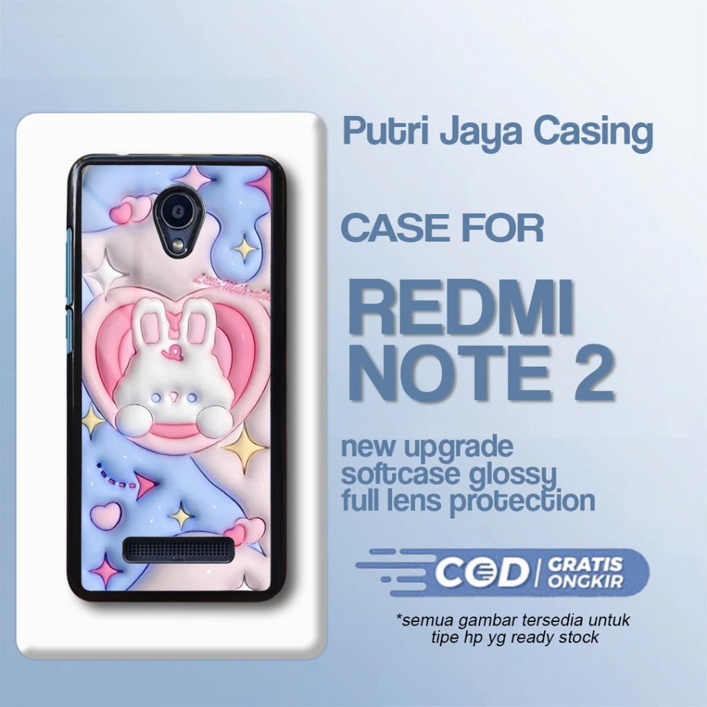 Case Redmi Note 2 Terbaru - Redmi Note 2  - Motif Cute 10 Baru Cute - Hardcase Premium Glossy - Soft