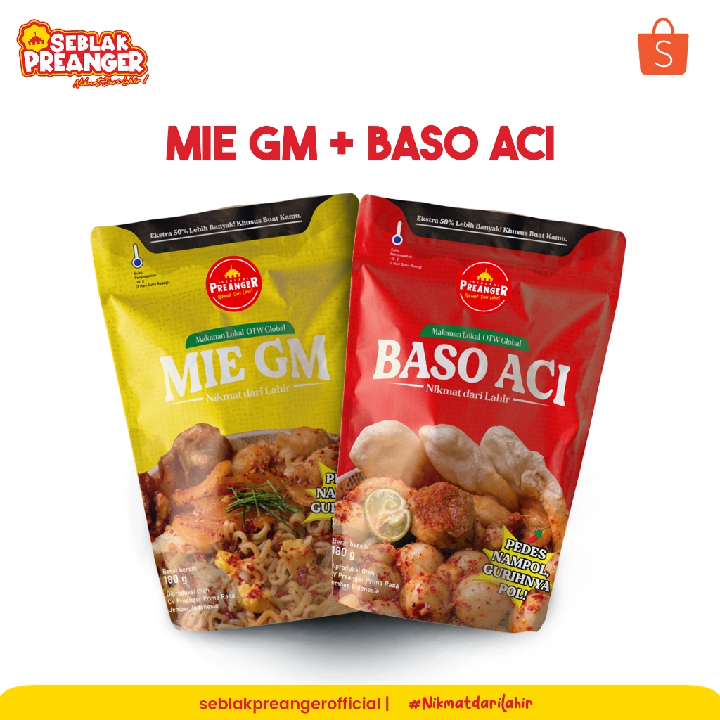 

PAKET DUO PREANGER- MIE GM & BASO ACI