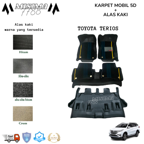 Karpet mobil 5d + alas kaki Daihatsu Terios