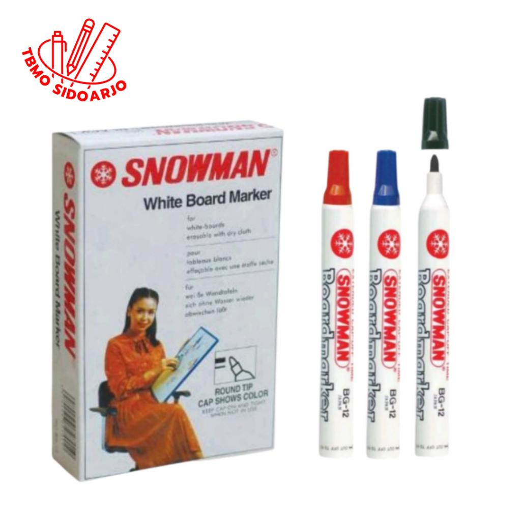 

( 1 Pcs ) TBMO Spidol Snowman Whiteboard BG-12 Per Pcs