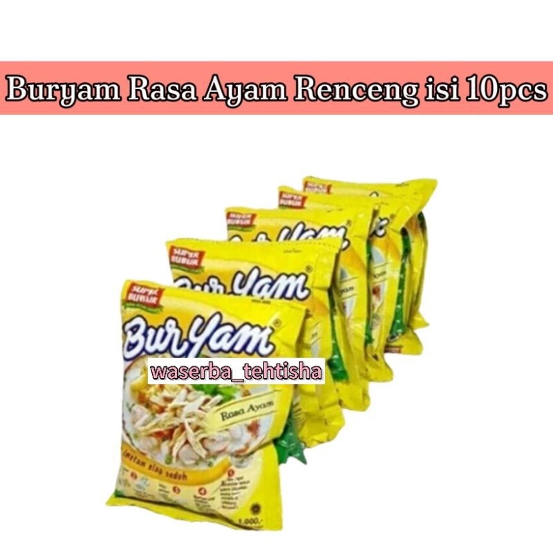 

waserba_tehtisha| BURYAM SUPER BUBU 10pcs/ Buryam 1 Renceng