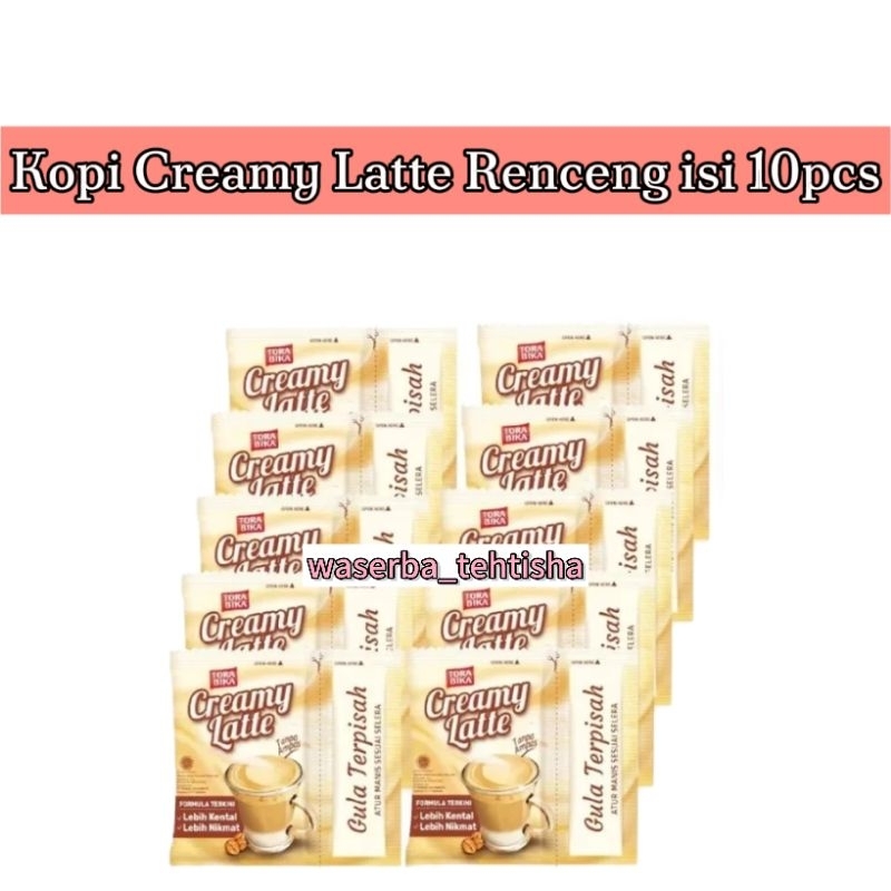 

waserba_tehtisha| KOPI CREAMY LATTE RENCENG ISI 10/ Kopi Torabika Creamy Latte Gula terpisah renceng/ Creamy Latte Renceng isi 10