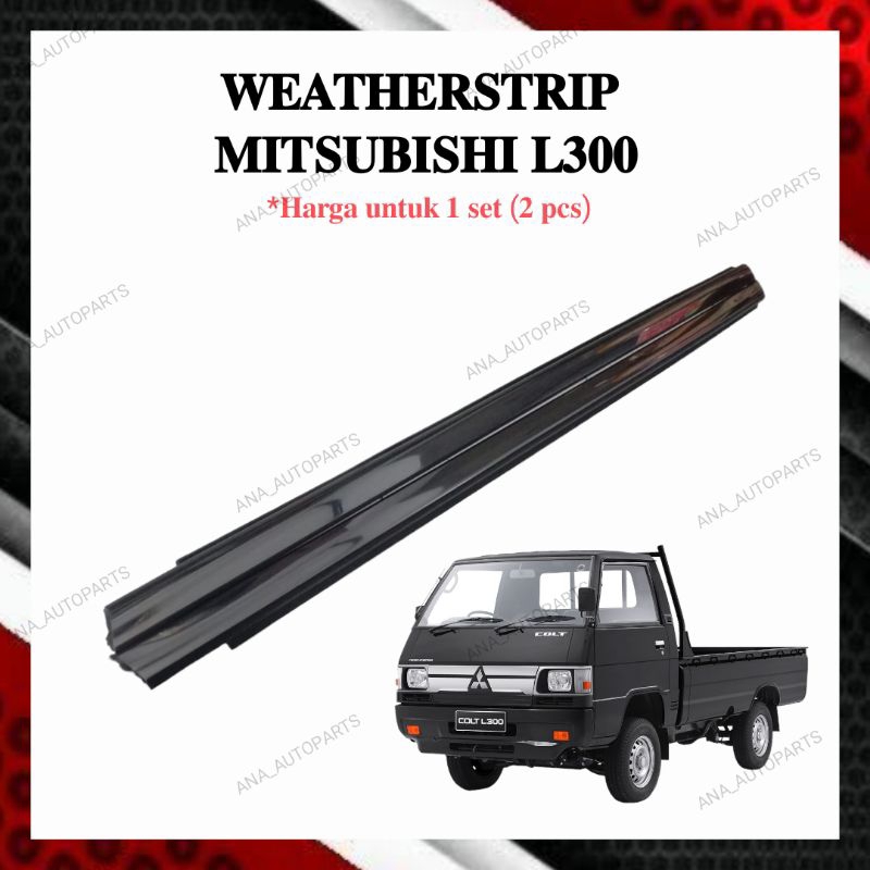 karet pelipit kaca pintu luar Mitsubishi L300 chrome