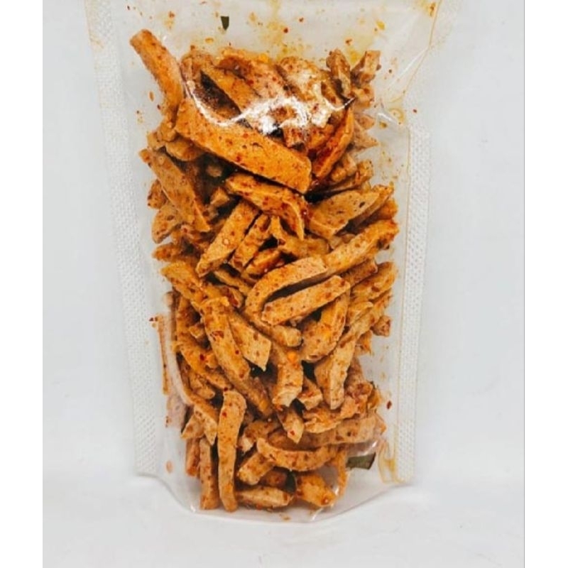 

basreng pedas daun jeruk, berat 100gram (bumbu basah)