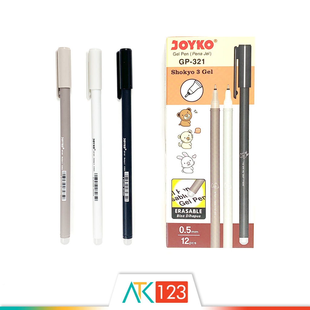 

Pulpen Bisa Dihapus / Erasable Gel Pen Joyko Shokyo 3 GP-321
