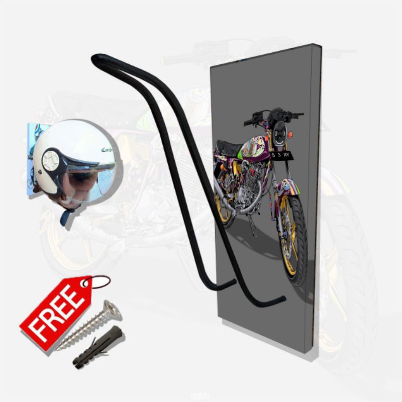 RAK HELM GANTUNGAN HELM TEMPEL DINDING