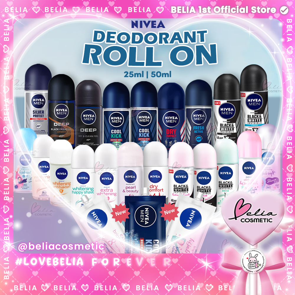 ❤ BELIA ❤ NIVEA Deodorant Full Series Roll On | 25 | 50 | Men | Women | Hijab Deodoran