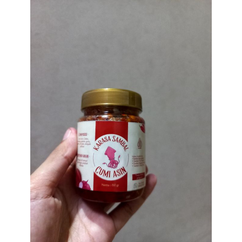 

Sambal Cumi Asin Pedas Gurih Enak dalam Kemasan Botol