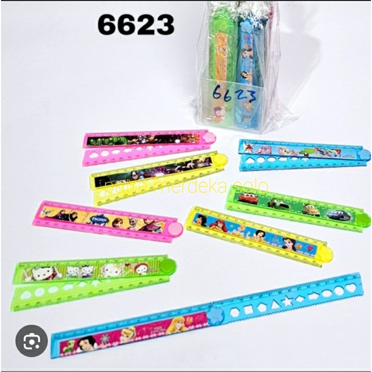 

Penggaris Lipat 15 cm Penggaris Karakter Cowok Cewek Fancy 6623