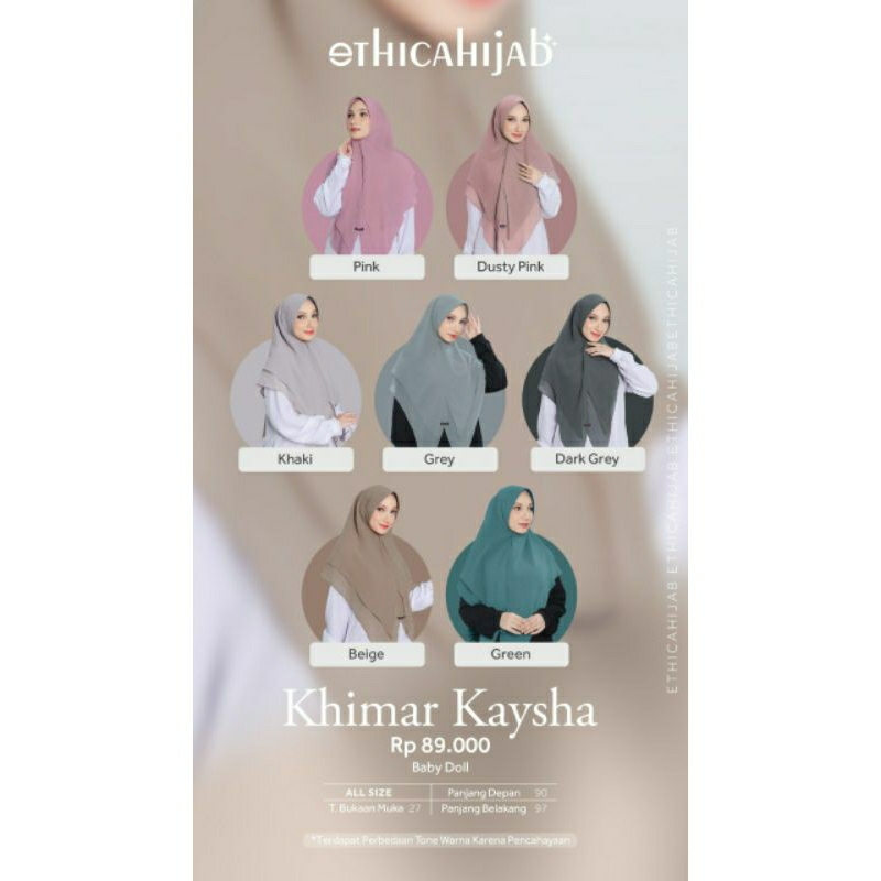 [ KHIMAR KAYSHA BY ETHICA ] KHIMAR PET CERUTI | KHIMAR CERUTI PREMIUM