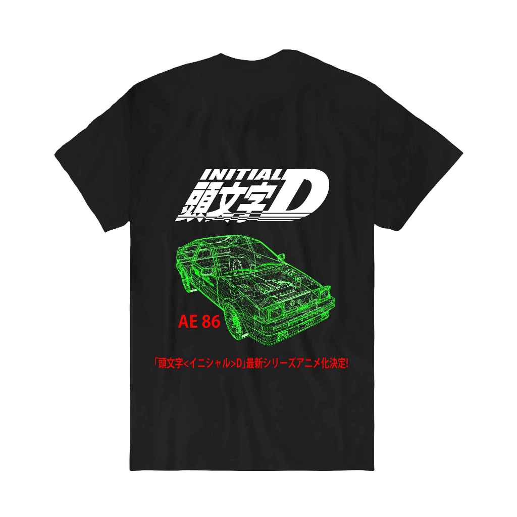 Kaos Anime Initial D Toyota AE 86