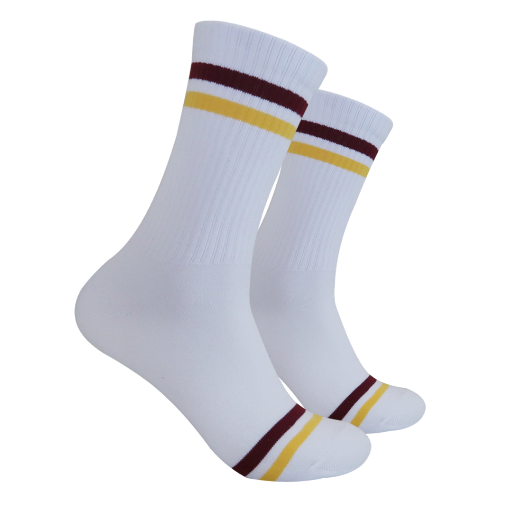 Kaos Kaki Oldschool - Kaos Kaki Skate - Motif Garis G49 - 4LAYER BENANG