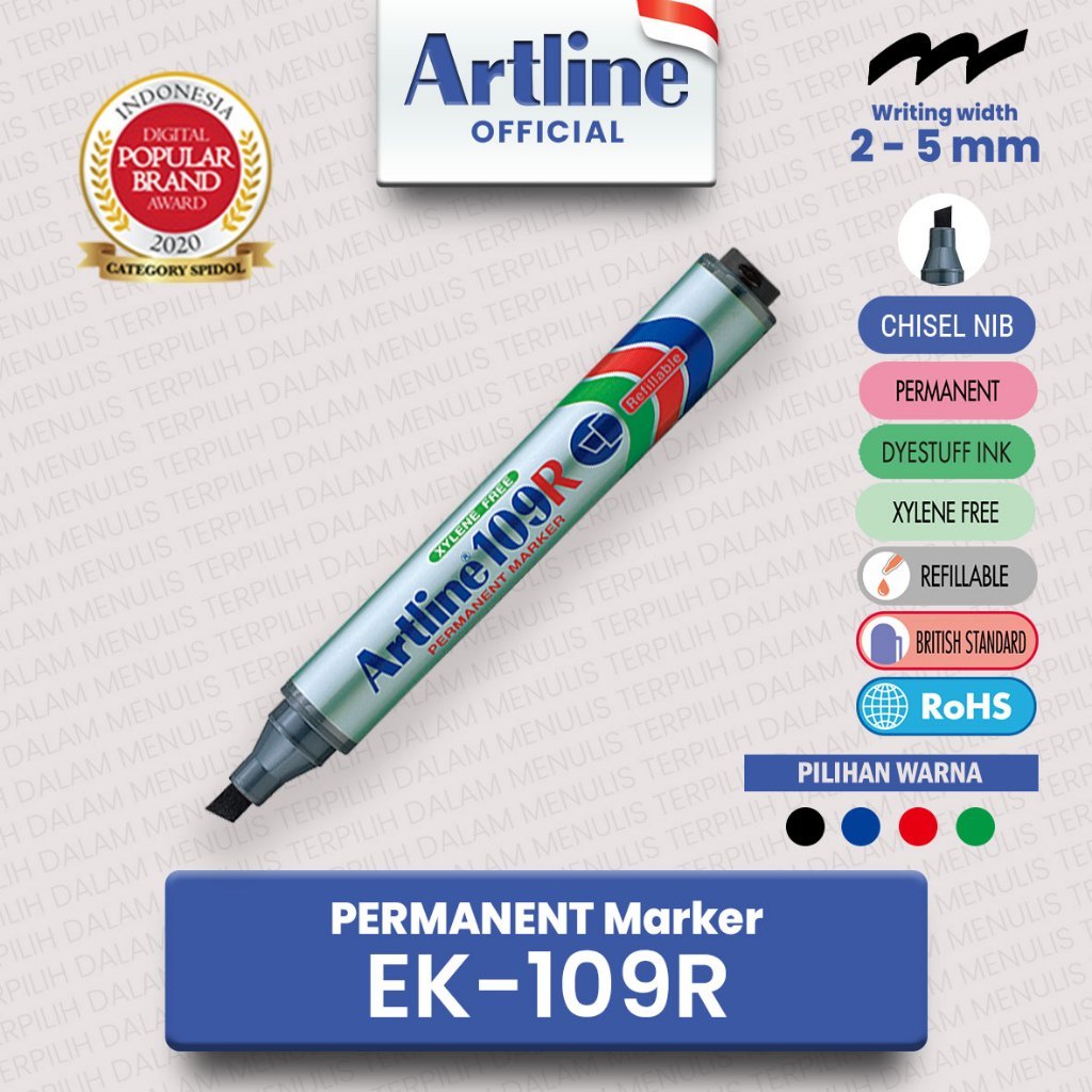 

ARTLINE Spidol Permanent Marker EK-109R (1pcs)