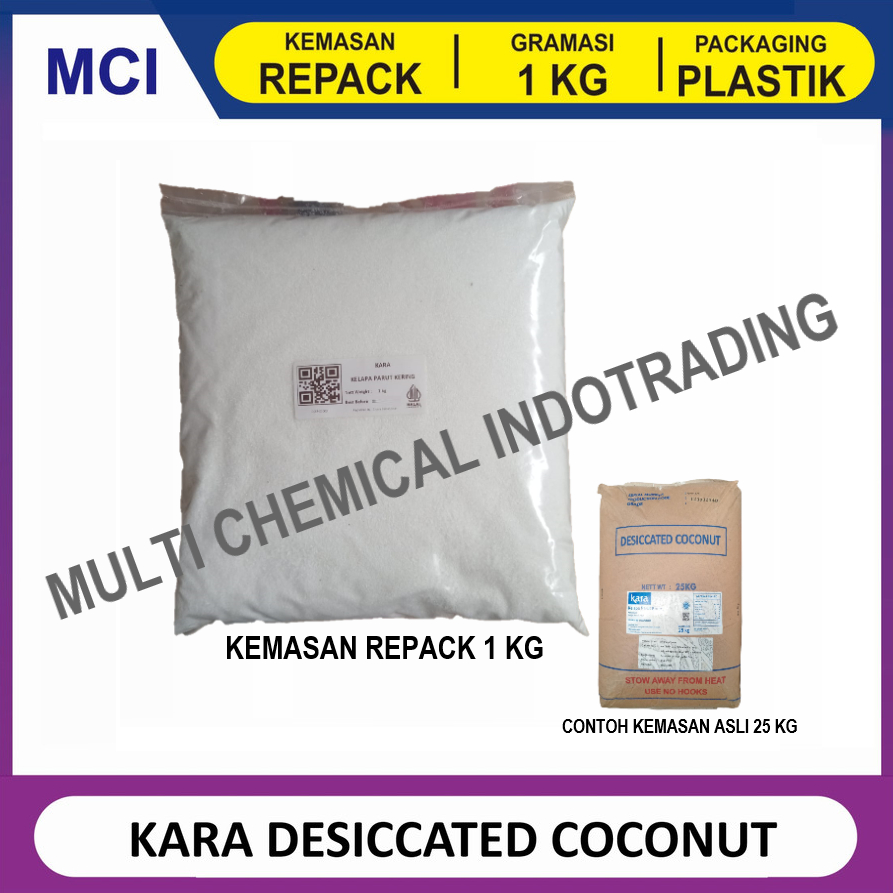 

KARA KELAPA PARUT KERING REPACK 1 KG / DESICCATED COCONUT